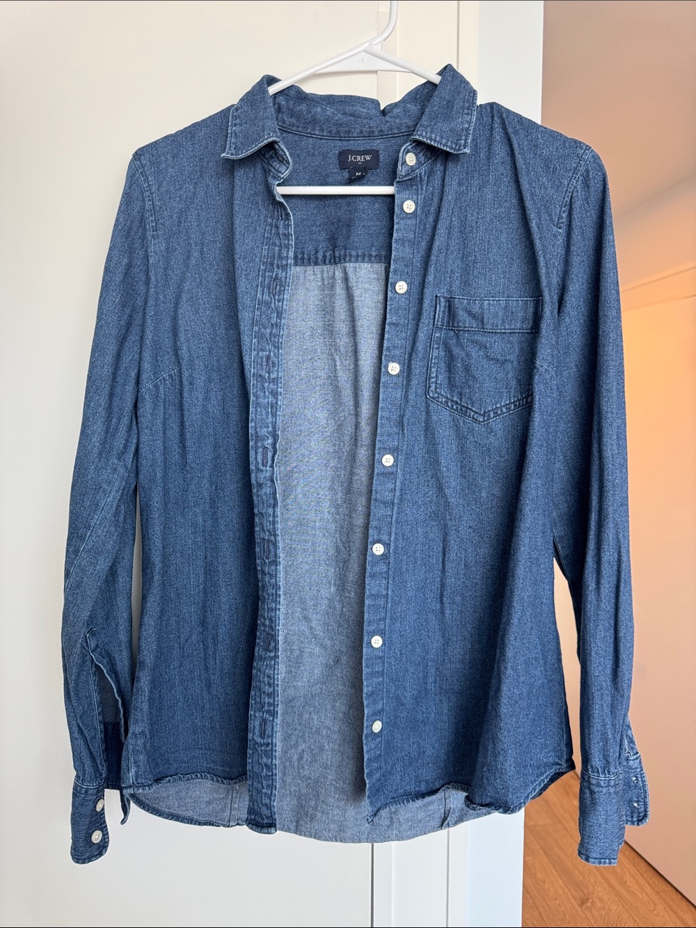 J. Crew Blue Denim Button-Up Shirt